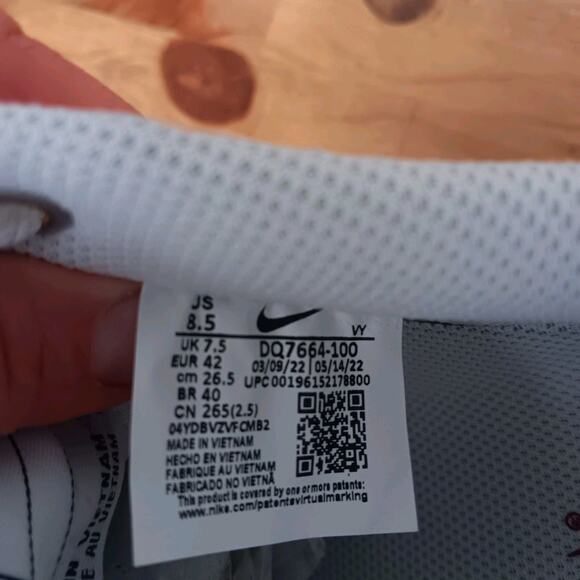 Nike Air Force 1 '07 Premium History Of Logos White Sail Womens 10 Mens 8.5 NWB - Picture 13 of 15